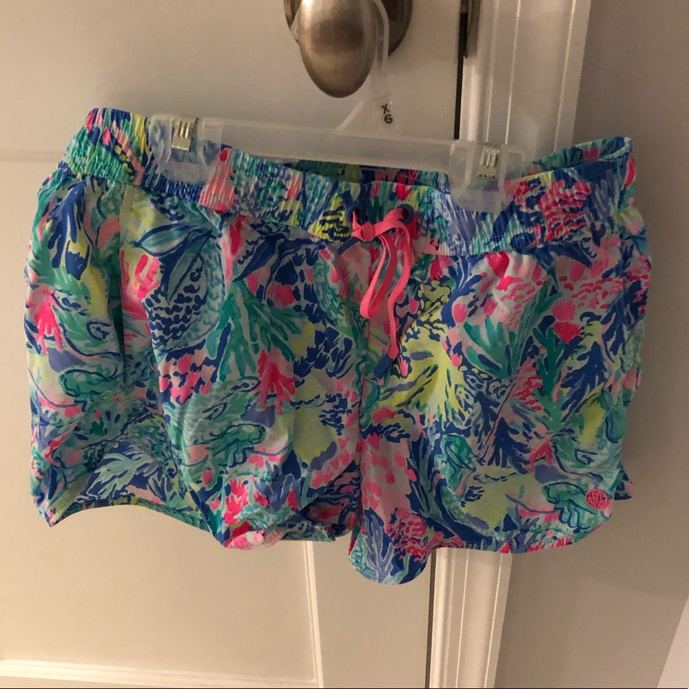 Lilly Pulitzer Run Around Shorts in Mermaid Cove
